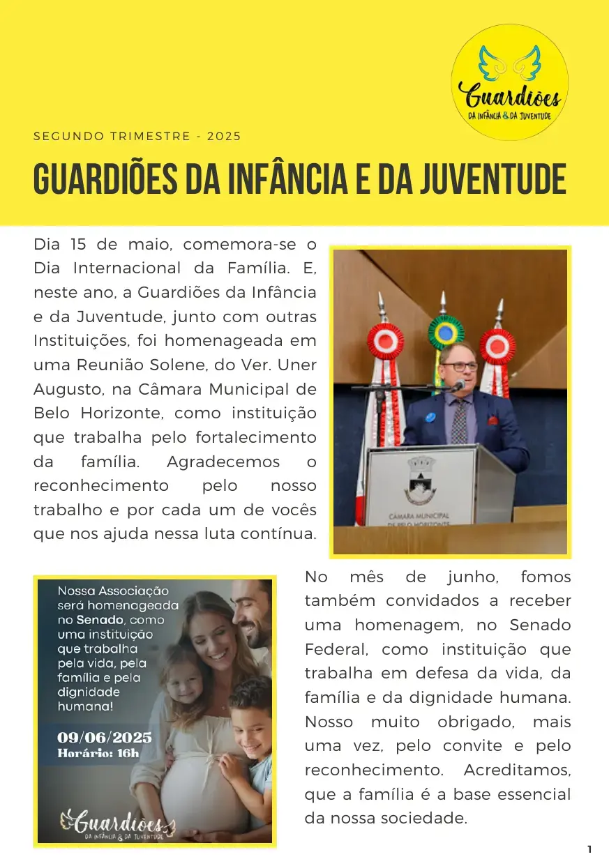 Capa da newsletter 2º Trimestre de 2025